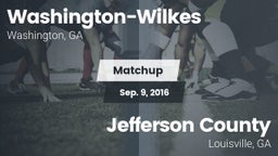 Matchup: Washington-Wilkes vs. Jefferson County  2016