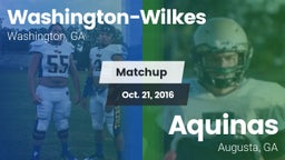 Matchup: Washington-Wilkes vs. Aquinas  2016