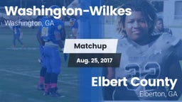 Matchup: Washington-Wilkes vs. Elbert County  2017