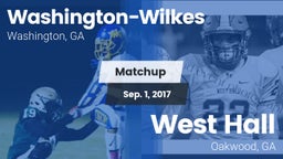 Matchup: Washington-Wilkes vs. West Hall  2017