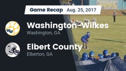 Recap: Washington-Wilkes  vs. Elbert County  2017