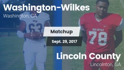 Matchup: Washington-Wilkes vs. Lincoln County  2017