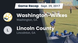 Recap: Washington-Wilkes  vs. Lincoln County  2017
