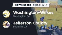 Recap: Washington-Wilkes  vs. Jefferson County  2017