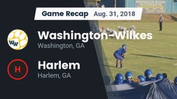 Recap: Washington-Wilkes  vs. Harlem  2018