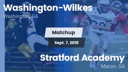 Matchup: Washington-Wilkes vs. Stratford Academy  2018