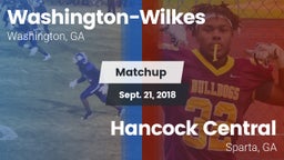 Matchup: Washington-Wilkes vs. Hancock Central  2018