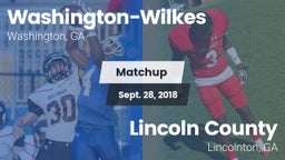 Matchup: Washington-Wilkes vs. Lincoln County  2018