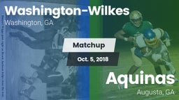 Matchup: Washington-Wilkes vs. Aquinas  2018