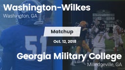 Matchup: Washington-Wilkes vs. Georgia Military College  2018