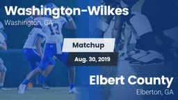 Matchup: Washington-Wilkes vs. Elbert County  2019