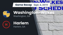 Recap: Washington-Wilkes  vs. Harlem  2019