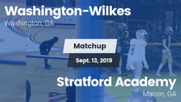 Matchup: Washington-Wilkes vs. Stratford Academy  2019