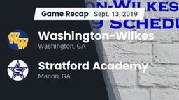 Recap: Washington-Wilkes  vs. Stratford Academy  2019