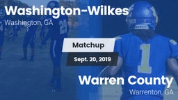Matchup: Washington-Wilkes vs. Warren County  2019