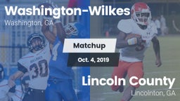 Matchup: Washington-Wilkes vs. Lincoln County  2019