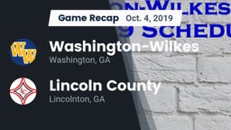 Recap: Washington-Wilkes  vs. Lincoln County  2019
