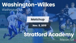 Matchup: Washington-Wilkes vs. Stratford Academy  2019