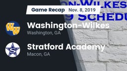 Recap: Washington-Wilkes  vs. Stratford Academy  2019