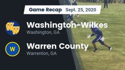 Recap: Washington-Wilkes  vs. Warren County  2020