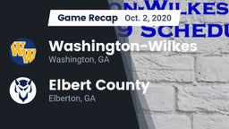 Recap: Washington-Wilkes  vs. Elbert County  2020