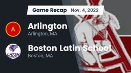 Recap: Arlington  vs. Boston Latin School 2022