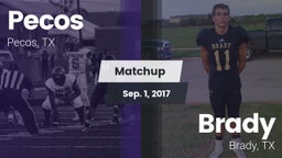 Matchup: Pecos vs. Brady  2017