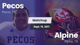 Matchup: Pecos vs. Alpine  2017