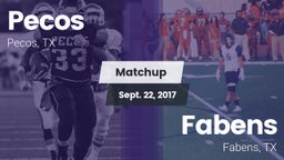 Matchup: Pecos vs. Fabens  2017