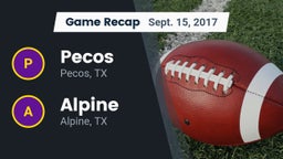 Recap: Pecos  vs. Alpine  2017