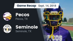 Recap: Pecos  vs. Seminole  2018