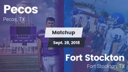 Matchup: Pecos vs. Fort Stockton  2018