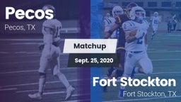 Matchup: Pecos vs. Fort Stockton  2020