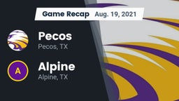 Recap: Pecos  vs. Alpine  2021
