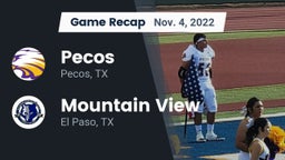 Recap: Pecos  vs. Mountain View  2022