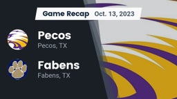 Recap: Pecos  vs. Fabens  2023