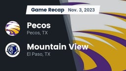 Recap: Pecos  vs. Mountain View  2023