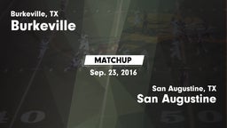 Matchup: Burkeville vs. San Augustine  2016