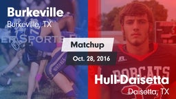 Matchup: Burkeville vs. Hull-Daisetta  2016