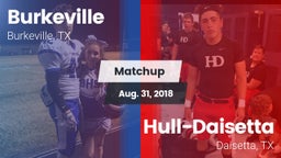 Matchup: Burkeville vs. Hull-Daisetta  2018