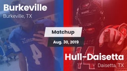 Matchup: Burkeville vs. Hull-Daisetta  2019