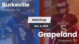 Matchup: Burkeville vs. Grapeland  2019