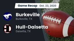 Recap: Burkeville  vs. Hull-Daisetta  2020