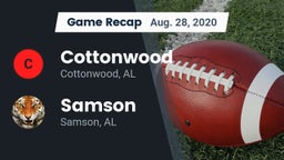 Recap: Cottonwood  vs. Samson  2020