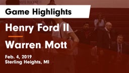 Henry Ford II  vs Warren Mott Game Highlights - Feb. 4, 2019