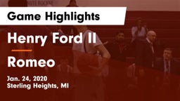 Henry Ford II  vs Romeo  Game Highlights - Jan. 24, 2020