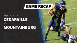 Recap: Cedarville  vs. Mountainburg  - Boys Varsity Football 2015