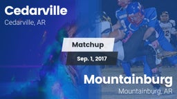 Matchup: Cedarville vs. Mountainburg  2017