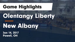 Olentangy Liberty  vs New Albany  Game Highlights - Jan 14, 2017