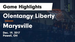 Olentangy Liberty  vs Marysville  Game Highlights - Dec. 19, 2017